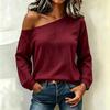 PEYWOW Women's Fashion Spring Autumn Casual Leopard Print Long Sleeve Blouses & Shirts
