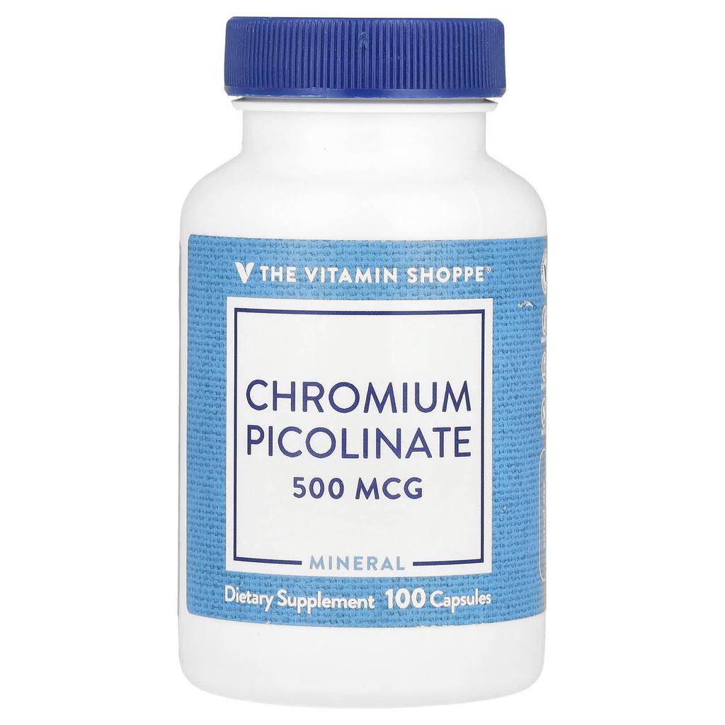 Chromium Picolinate, 500Mcg, 100 Capsules