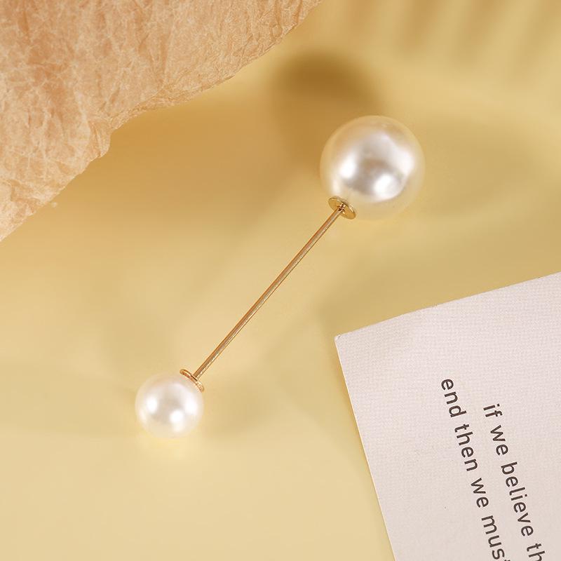 Брошь-булавка с имитацией жемчуга и стразами для подчеркивания талии, Защитная булавка от открывания, Прямая вставляемая булавка.