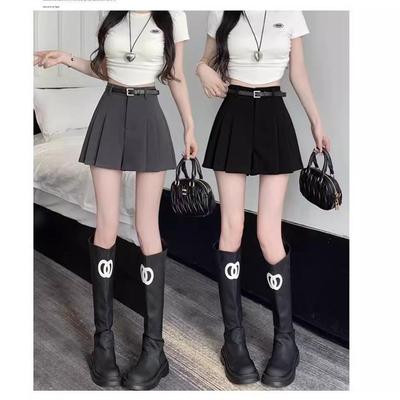 Нишевые женские кюлоты-костюм А-силуэта с плиссировкой и широкими штанинами, с высокой талией, Весна/Лето 2024