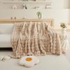 Winter Soft and Comfortable Bubble Rabbit Plush Sofa Towel Simple Modern Solid Color Universal Sofa Cover Towel