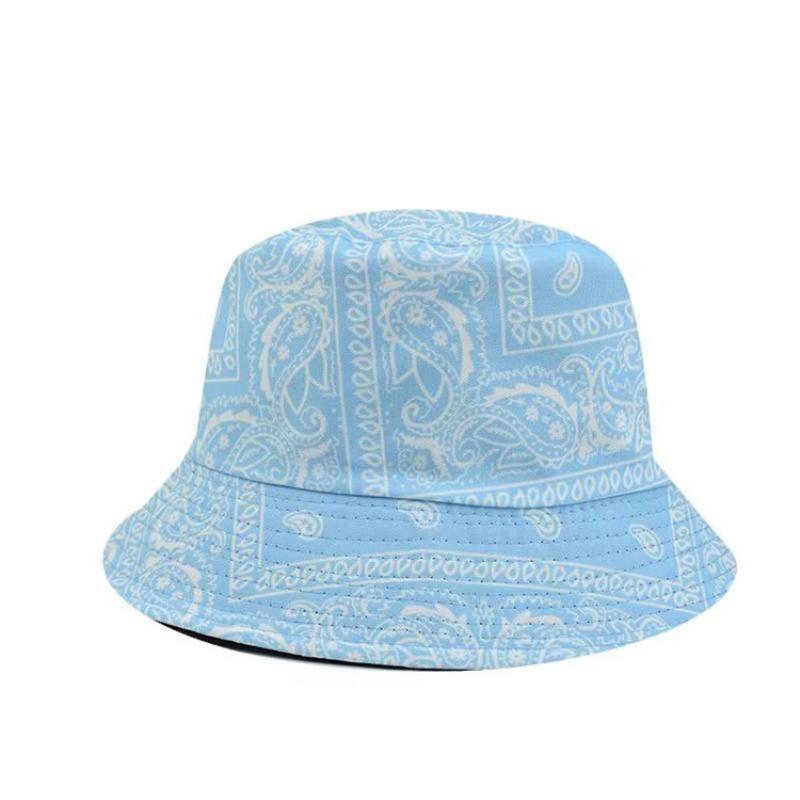Ретро шляпа рыбака с цветком, уличная мода, складная шляпа для бассейна, двухсторонняя персонализированная шляпа от солнца, уличная шляпа