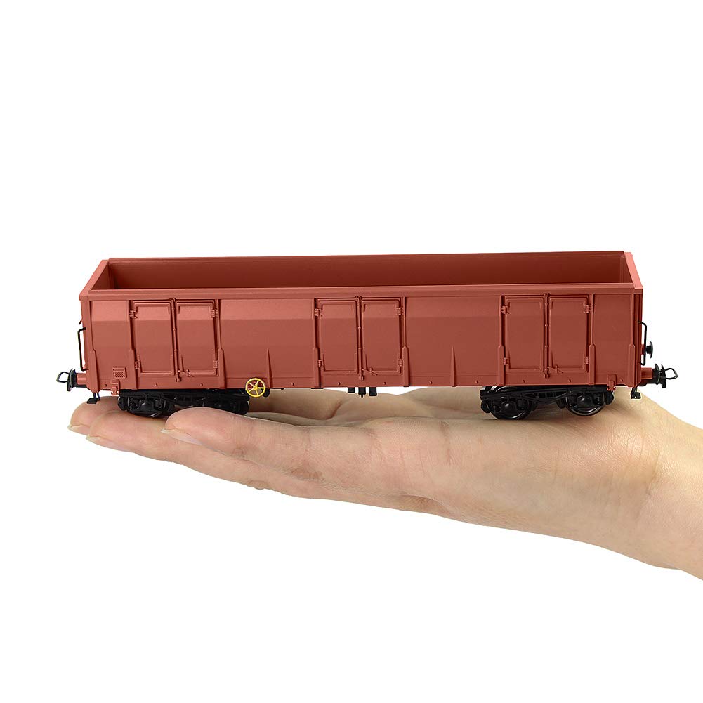 3 HO Gauge 40ft Brown High Cube Открытый вагон Гондола Поезд Транспортное средство Грузовой поезд Модель поезда Транспортный набор грузовых поездов Железнодорожная модель грузового вагона