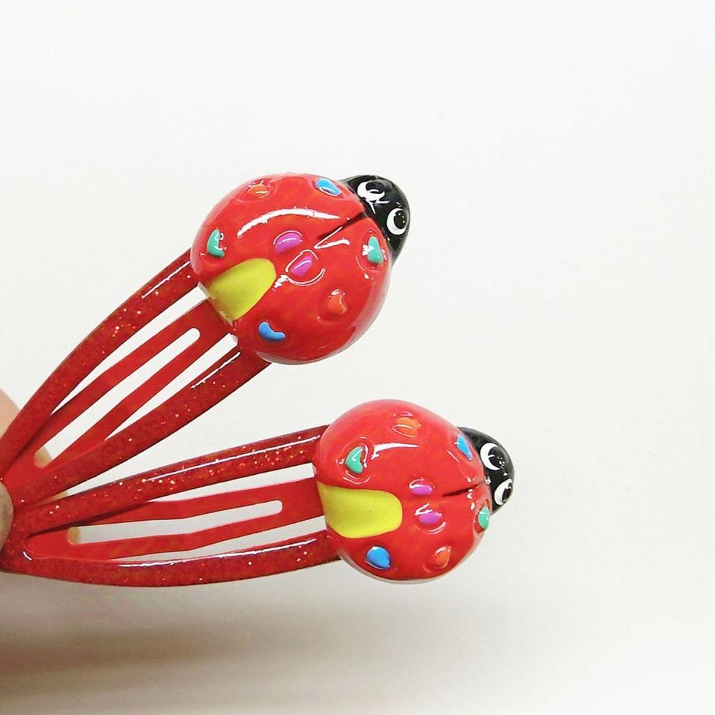 Lovely Ladybug Hair Clip Durability Alloys Hairpins Stylish Hair Barrettes for Stage Performances Hair Accessories
