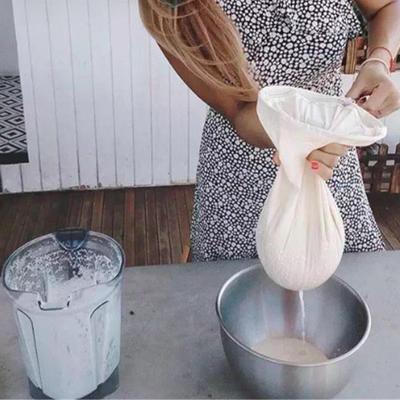 Фильтр-мешок для кухонной сетки, сыра, чая, молока, фильтр для многократного использования, заваривания кофе, стартовый фильтр, кухонные принадлежности, гаджеты, дуршлаги