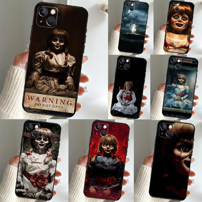 Чехол для телефона Annabelle Horror Movie для iPhone 16 15 13 12 11 14 Pro Max 15 16 Plus 12 13 mini XR 16e Funda Cover