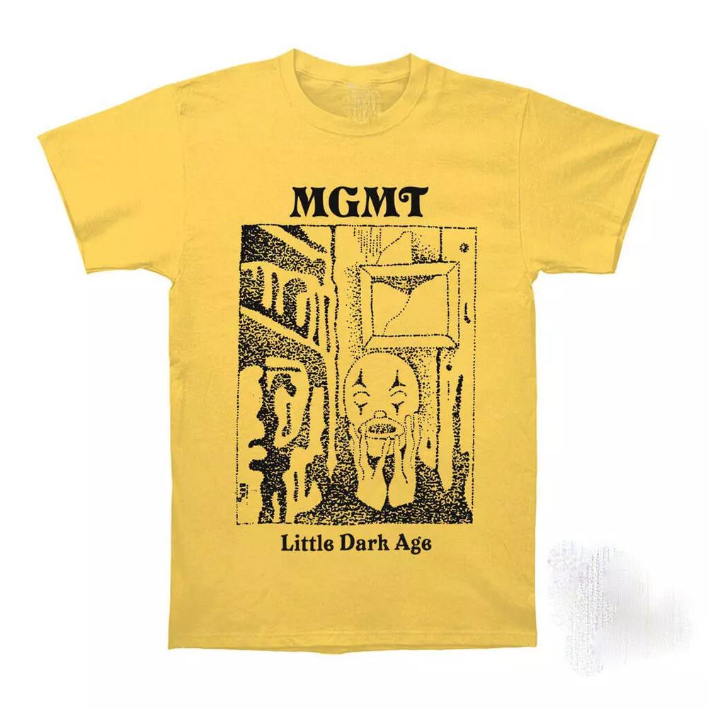 MGMT Band Little Dark Age Cotton Yellow T Shirt Full Size S-5XL Unisex T-Shirt