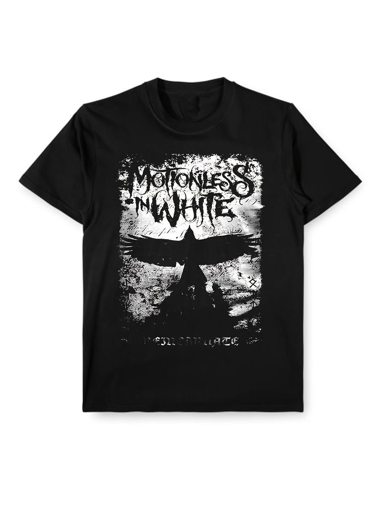 Винтажная Повседневная Одежда Новая Редкая Футболка Motionless in-white Подарок Для Поклонников Мужская Футболка Стильная Идеальная С Коротким Рукавом Мужская Женская Лето