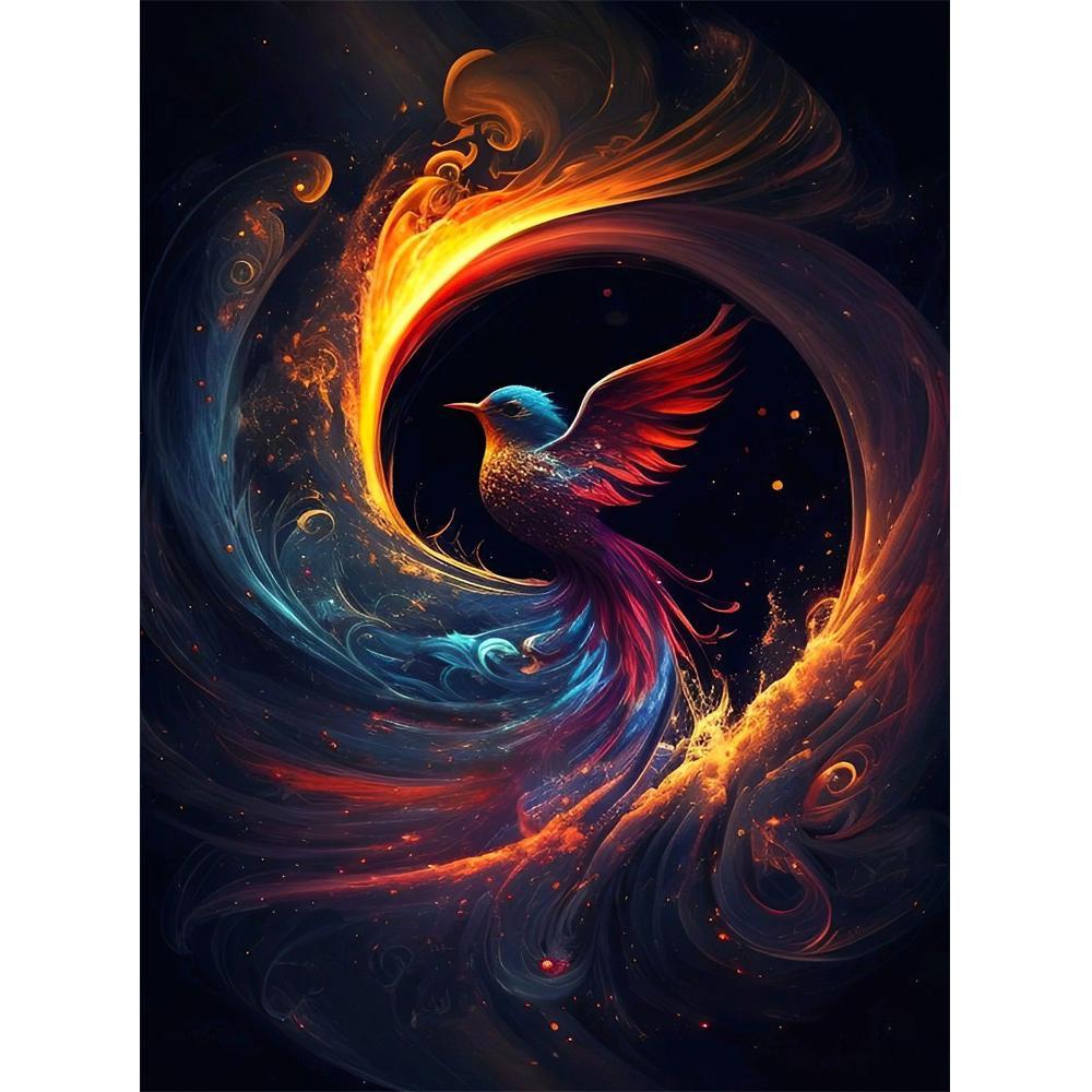 Полный квадратный/круглый дрель 5D DIY алмазная живопись Огонь Феникс картина Алмазная вышивка крестиком домашний декор Y3781