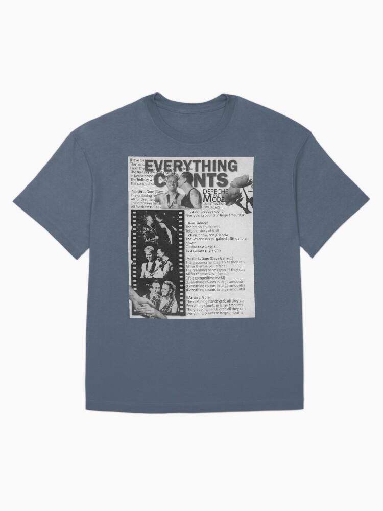 everything counts dave gahan & martin gore black and white Oversized T-Shirt