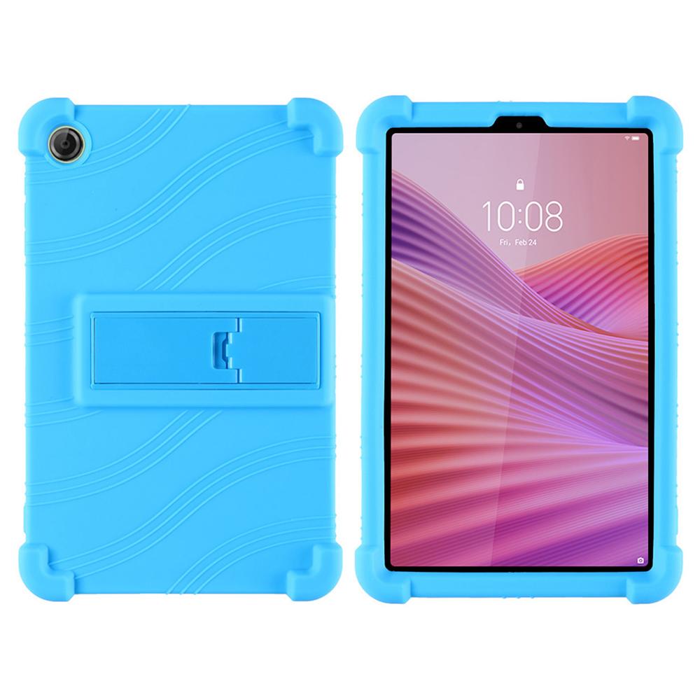 For Lenovo Tab K9/Tab One Silicone Case with Kickstand Rugged Protective Cover