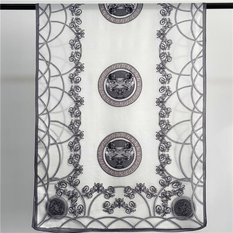 Модный пояс-цепочка с принтом шелковый шарф для путешествий, отдыха, защиты от солнца, кондиционер, украшение для комнаты, шаль, подарок