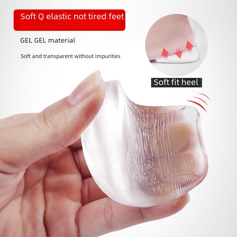 Невидимые амортизирующие силиконовые вставки на пятке: Нескользящие, моющиеся, унисекс, половинного размера.