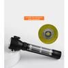 Solar Energy Charge Outdoor Telescopic Aluminum Compass Multi-Purpose Flashlight LED