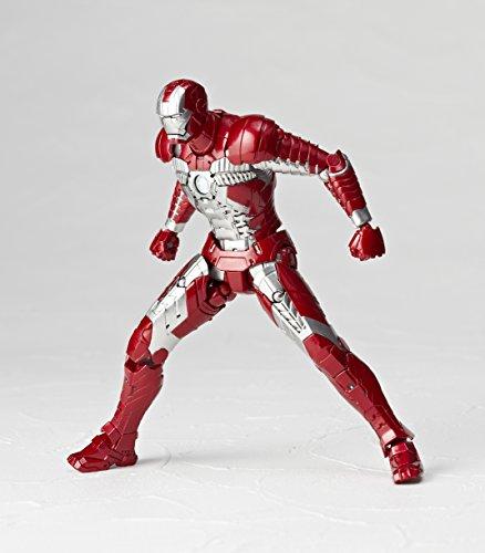 Наследие Revoltech Железный человек 2 Железный человек Марк V Прибл.. 155 мм ABS и ПВХ Раскрашенная фигурка LR-024 [Параллельный импорт]