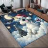 Christmas animals Home Sofa Decoration for Living Room & Bedroom, Non‑Slip Play Flannel Floor Mat for Game Room