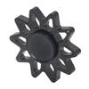 Anxiety Relief Rotating Toy Portable Sun Shaped Fingertip Rotation Toy for ADD ADHD Christmas Black