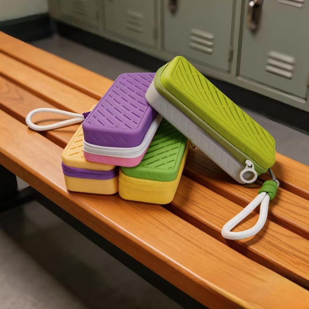Breathable Silicone Swim Goggle Case Large Capacity Swimming Goggle Protective Pouch For Backpack