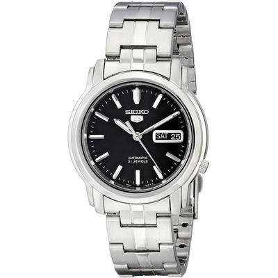 Seiko SEIKO 5 Автоматические часы SNKK71K1 Нержавеющая сталь Черный циферблат Мужские наручные часы