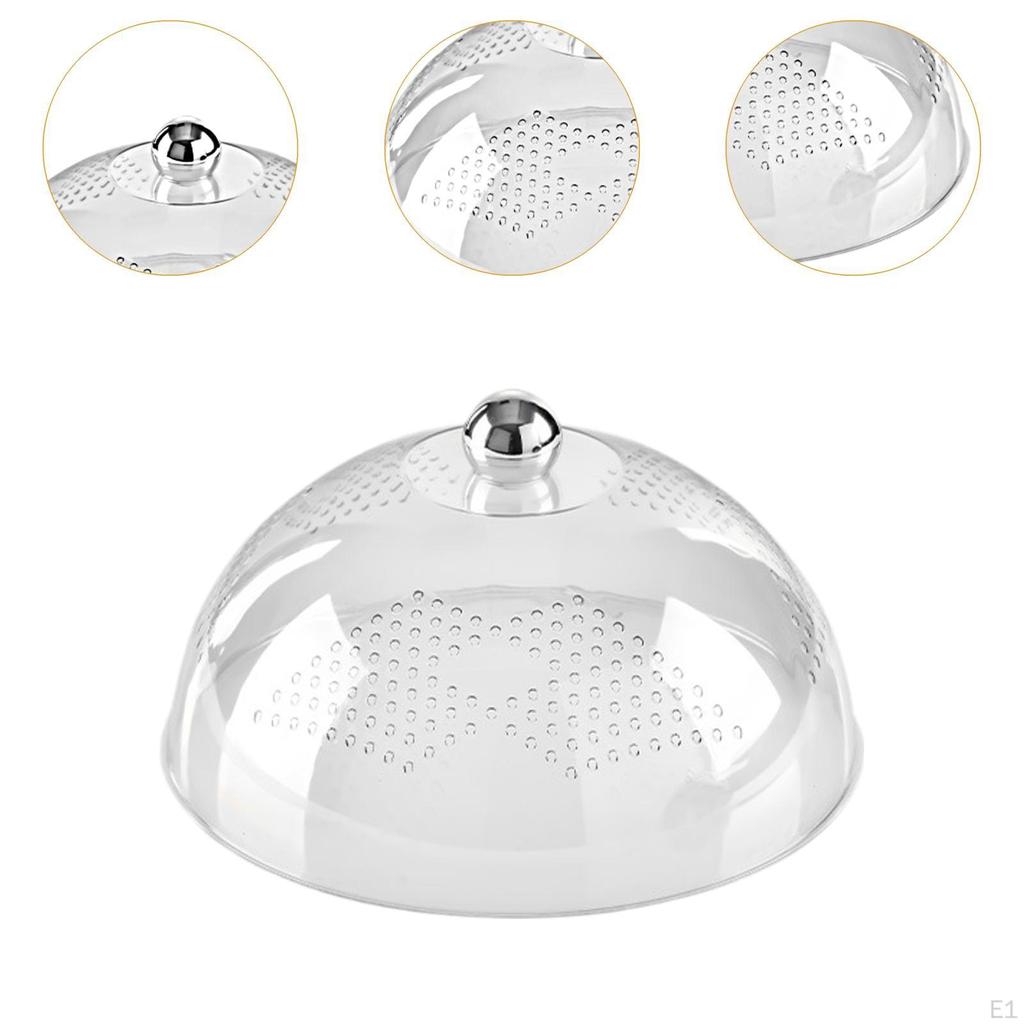 Крышка для десерта с маслом, крышка для еды, верхняя ручка, многоразовая купольная тарелка для торта, для тарелок на открытом воздухе