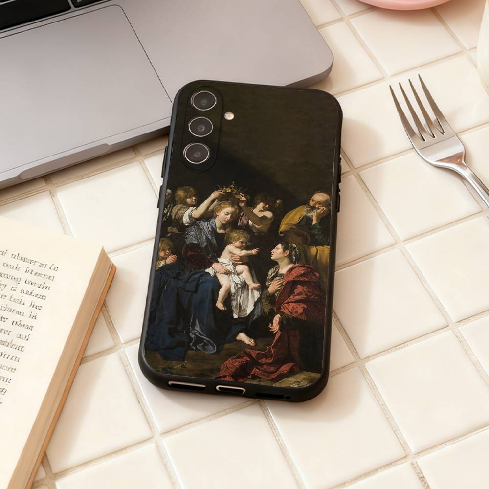 Caravaggio Paintings phone Case For Samsung Galaxy A73,A72,A71,A70,A53,A52,A51,Others Soft Black Shell