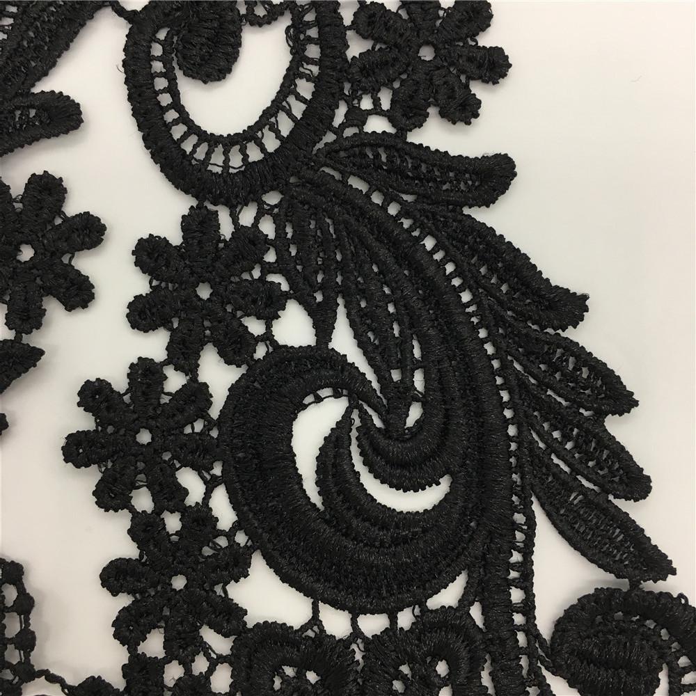 Diy Exquisite Collar Lace Embroidery Polyester Black Lace Fake Collar Clothing Decoration Sewing Accessories