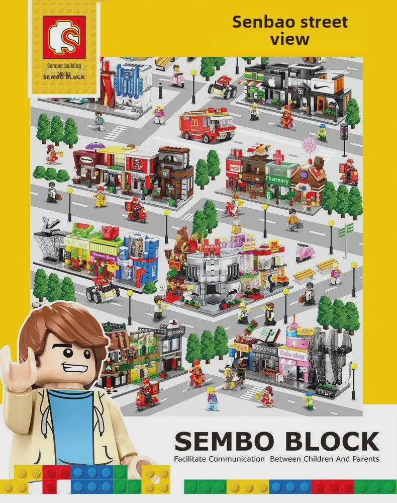 Мини-конструкторы Semper Street View: Совместимая с Lego игрушка для детей 6-16 лет