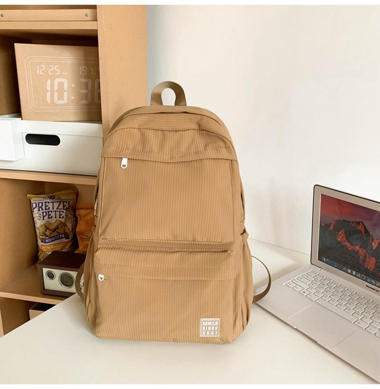 Женская однотонная школьная сумка, рюкзак для школьников младших классов, большой вместительный компьютерный рюкзак