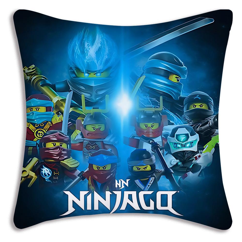 Чехлы на подушки Мультяшные Для игры Ninjagos Декоративные для дивана Домашние Двусторонние Короткий плюш Милые Чехлы на подушки
