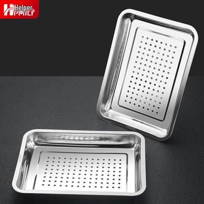 HPMILY 304 Stainless Steel Perforated Steaming Tray