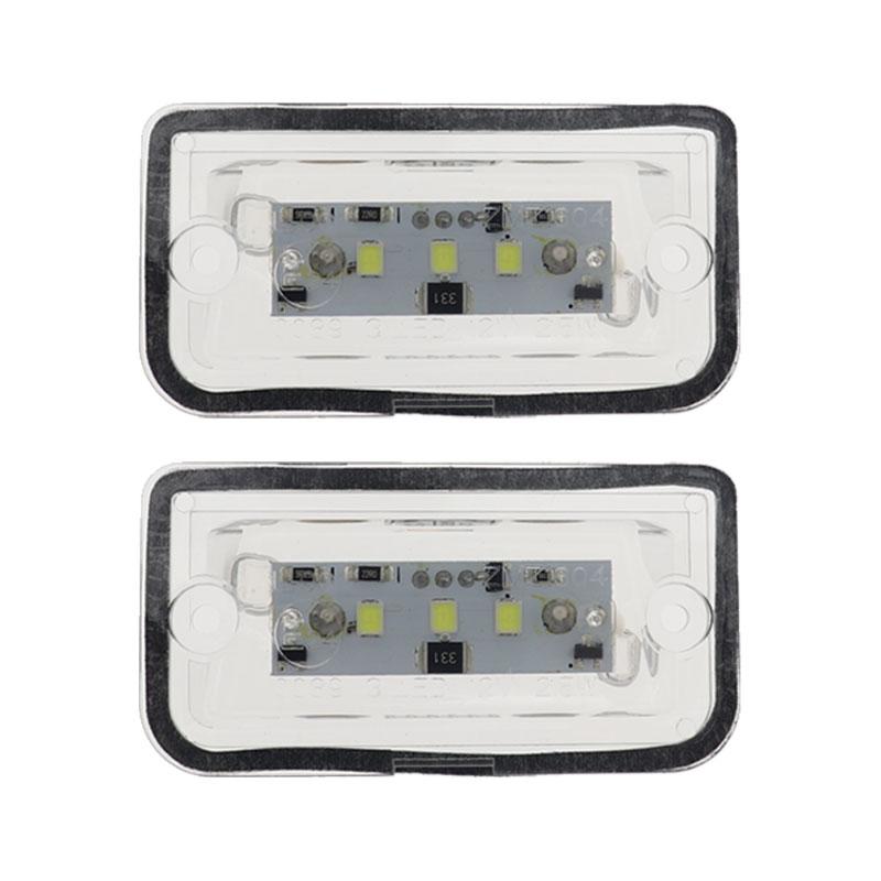 2 шт. белые 3 SMD светодиодные фонари номерного знака для Mercedes-Benz C W203 седан CLK W209 A209 C209 SL R230 равномерное освещение