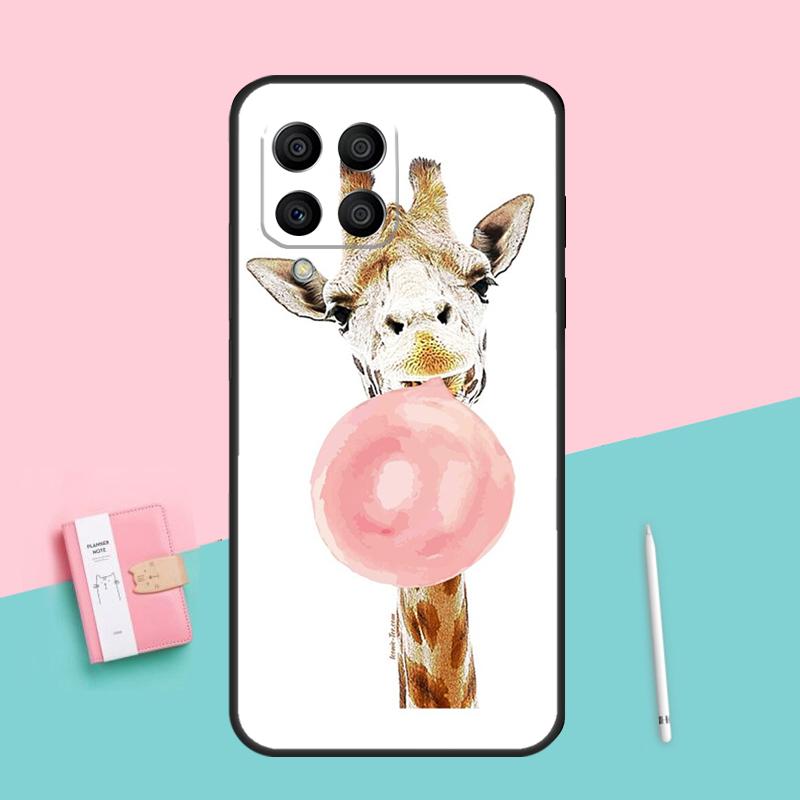 Милый мультяшный жираф Для Samsung Galaxy M52 M32 M06 M16 M13 M14 M33 M12 M31 M55 M15 M11 M21 M35 M53 M34 M54 Чехол