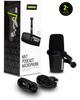 Shure MV7 USB Podcast Microphone for Live Streaming Headphone All Metal Dynamic TeamSpeak Certified Black Podcasting, Recording, & Gaming, Built-In