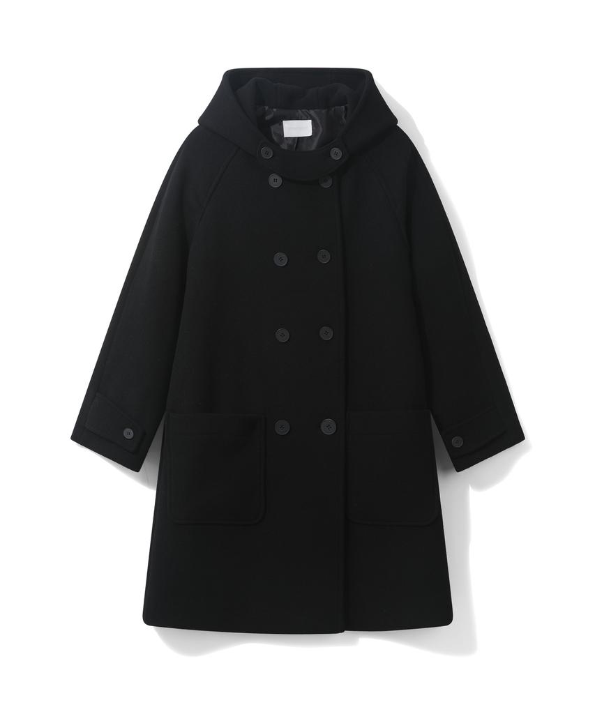CGP (Women) Double Button Long Coat - Black