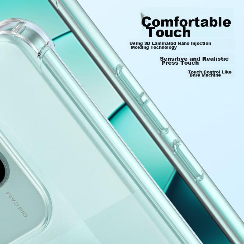 Redmi Note14 Phone Case, Redmi Lens Full Protection, Four-Corner Air Cushion Shockproof Ultra-Thin Fully Transparent Soft, Bare Phone Phone