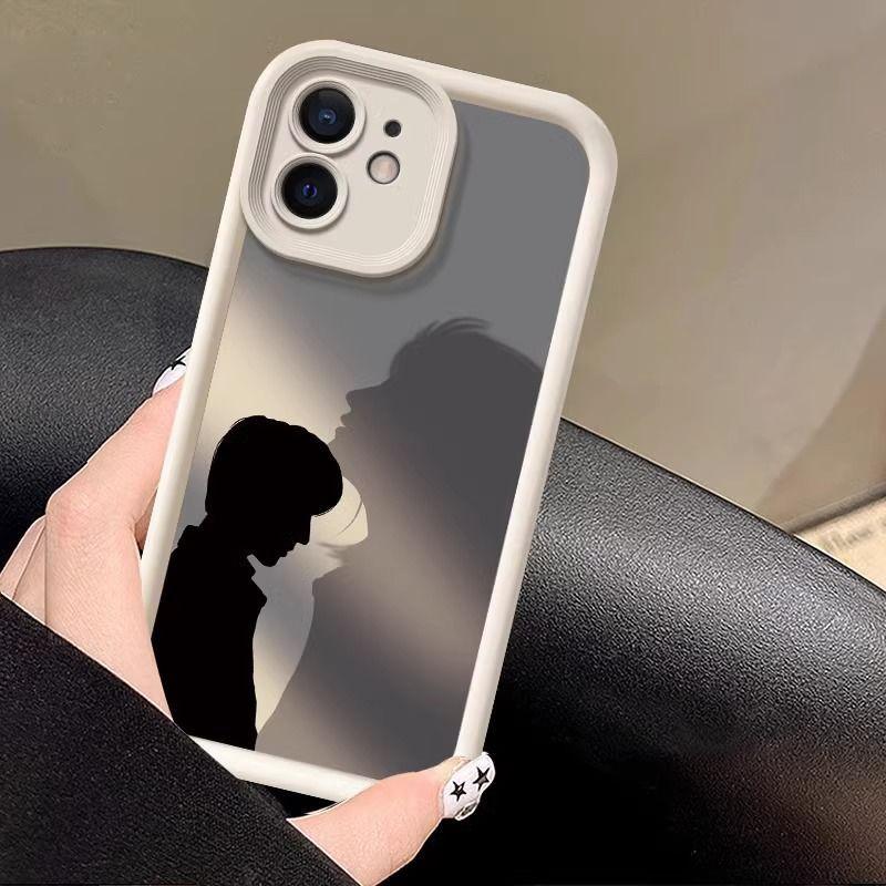 Чехол для iPhone 14, модный силиконовый чехол для пары для iPhone 15, 14, 13, 12, 11 Pro Max X XR XS Max 7 8 Plus SE2, мягкий противоударный бампер, задняя крышка