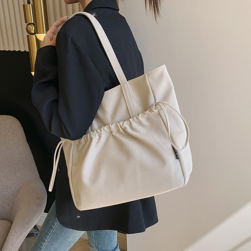 Large Capacity Fashionable Solid Color Casual Bag 2025 Spring New Versatile Shoulder Underarm Bag Tote Bag