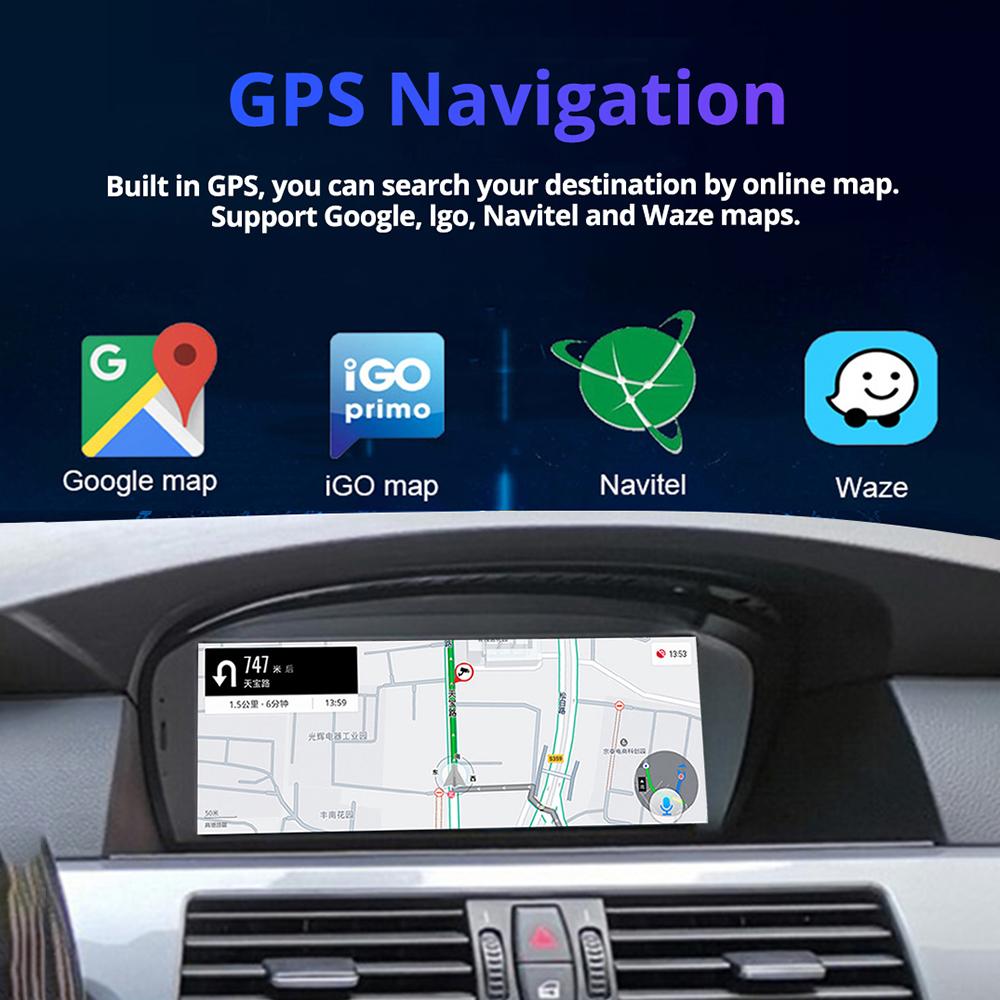 8,8-дюймовый беспроводной автомобильный радиоприемник Carplay для BMW 3 Seires E90 LHD 2006-2012 CCC CIC система Android 13 GPS мультимедийный видеоплеер FM BT