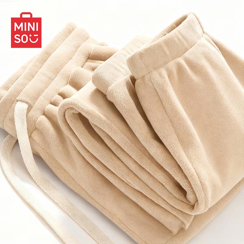 MINISO Мужские повседневные брюки из плотного флиса