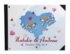 Darling Souvenir Beige Floral Wedding Guest Book Твердый переплет Книга для регистрации гостей Гостевая книга для регистрации гостей - 7 x 9