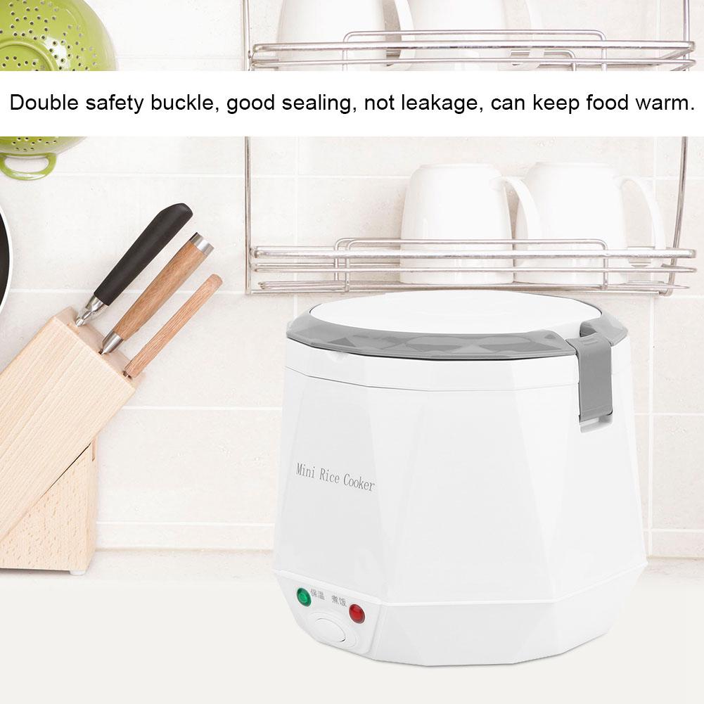 Rice Cooker 12V 1.6L 2-3 People Portable Travel Rice Cooker Car Rice Cooker Electric Rice Cooking Tool For Cooking Soup, Travel Stews, Oa