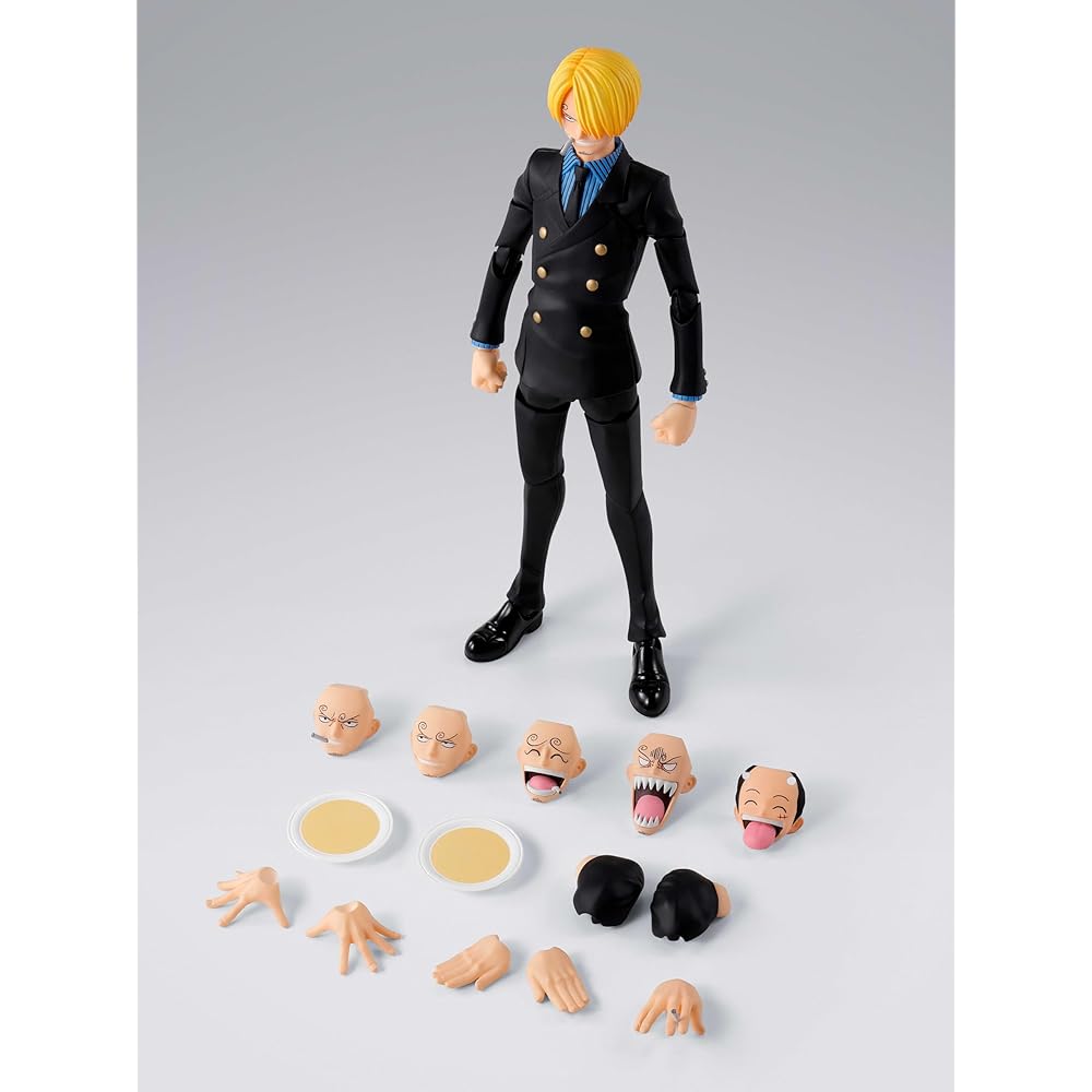 TAMASHII NATIONS S.H.Figuarts ONE PIECE Санджи - Рассвет Приключений - Приблизительно 155 мм ПВХ и АБС Окрашенная Подвижная Фигурка