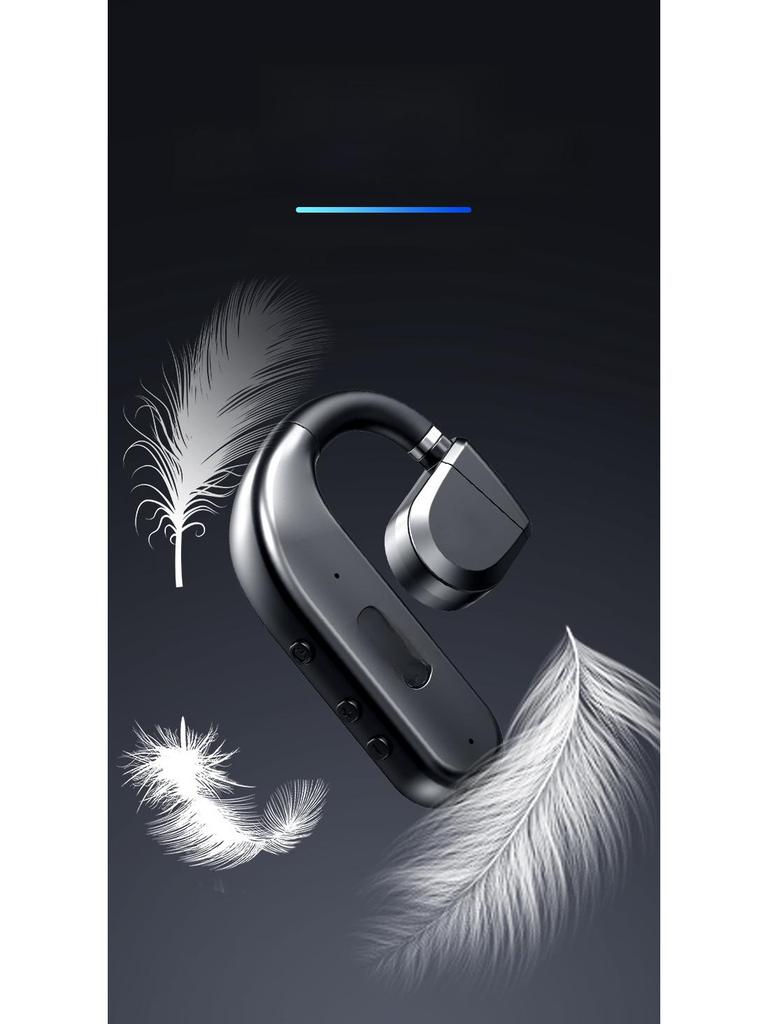 Беспроводная Bluetooth-гарнитура T50: Конструкция с заушным креплением, открытый тип, большая емкость, сверхдлительное время работы от аккумулятора для работы, вождения и бега