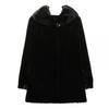 2026 Fall Winter Long Faux Fur Coat Women Hooded Commuter Style