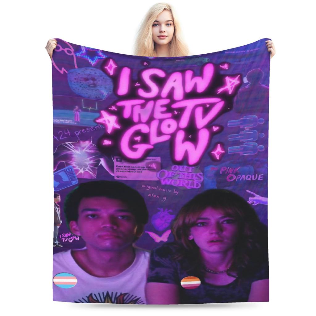 I Saw The Tv Glow Пледы с принтом Супермягкий флис Плед-покрывало Уютное Плюшевое Тонкое одеяло