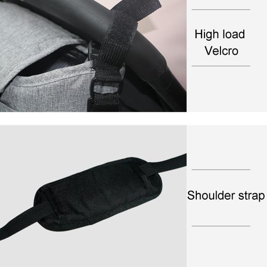 Подвесная сумка для коляски большой вместимости многофункциональная легкая подвесная сумка для детской коляски