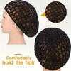 1 Piece Of Women's Solid Color Hollow Breathable Mesh Hair Mesh Cap, Thickened Crochet Hair Care Sleep Cap, Suitable For Daily Use Hair Accessories