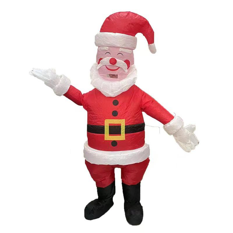 Inflatable Christmas Costume: Santa Claus Riding Reindeer Suit