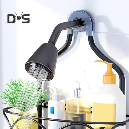 Стеллаж для хранения со съемной корзиной, большой вместимости, простая установка, 3-слойный подвесной душевой шкаф, большой органайзер для ванной комнаты