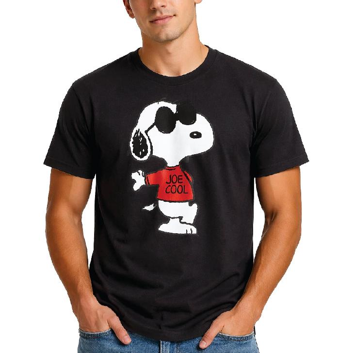Peanuts Snoopy Mens Graphic Tee Cotton Short Sleeve Unisex Shirt